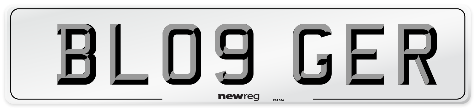 BL09 GER Number Plate from New Reg